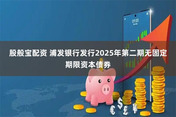 股般宝配资 浦发银行发行2025年第二期无固定期限资本债券