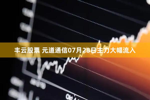 丰云股票 元道通信07月28日主力大幅流入